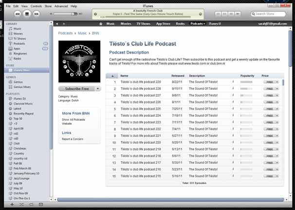 Podcast musicali gratuiti su iTunes