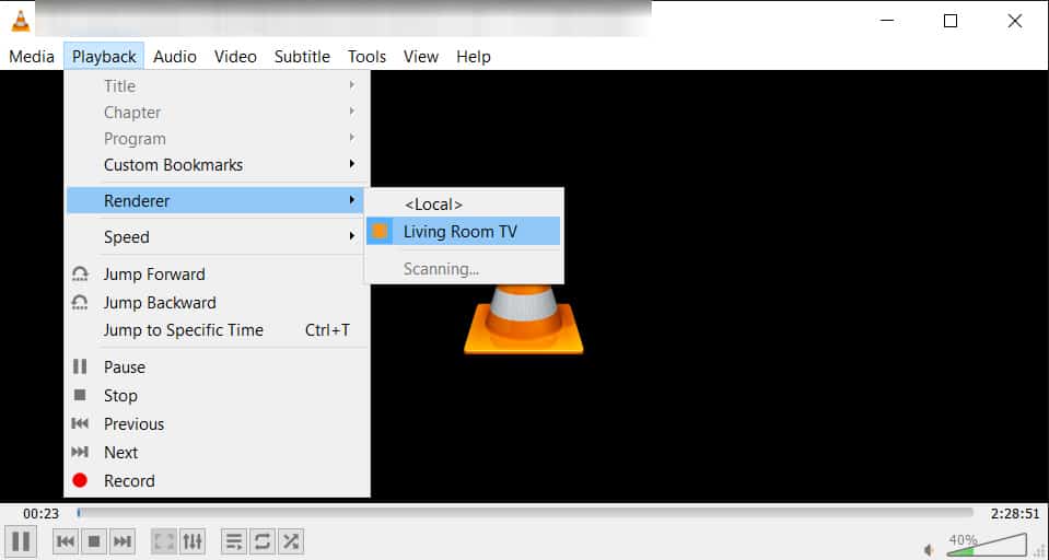 Come riprodurre foto o video VLC su Chromecast open vlc windows processor