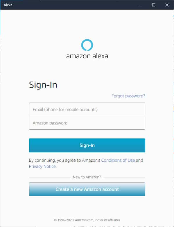 Come scaricare l'applicazione Alexa al login del computer