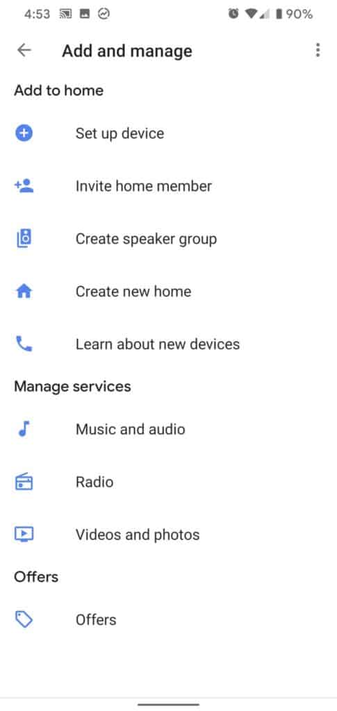 Impostazioni home di Google 3