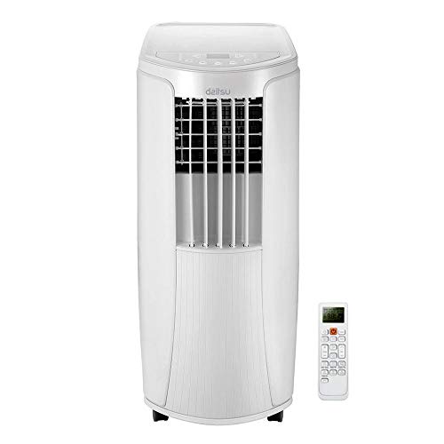 Daitsu 3NDA0088 Climatizzatore Portatile con Pompa di Calore APD-12HK, potenza 3027 kcal/h, Nuovo Refrigerante R32, Area di Applicazione: 22 m², Classe Energetica A-A+