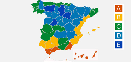Zone climatiche Spagna Cte