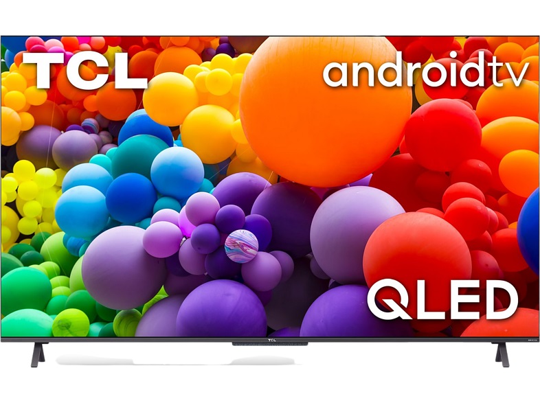 TV QLED da 65" - TCL 65C722, 4K UHD, Android TV, Motion Clarity, Dolby Atmos, Assistente Google, Game Master, Nero