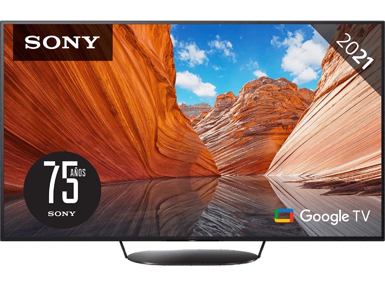 TV LED da 55" - Sony 55X82J, 4K HDR, X1, Google TV (Smart TV), Dolby Atmos-Vision, Intelligenza artificiale, Nero