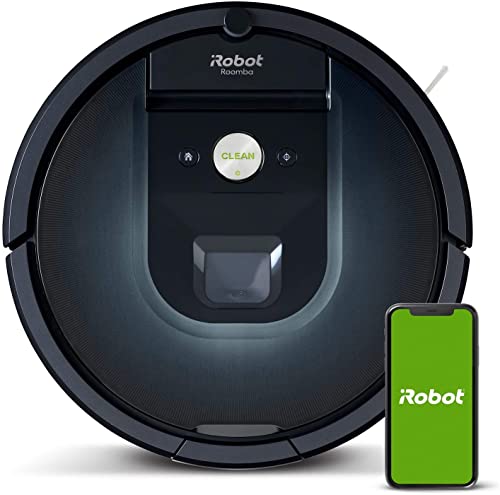 Robot aspirapolvere iRobot Roomba 981 Wi-Fi - 2 spazzole in gomma multisuperficie - Animali domestici - Ricarica e riprendi - Suggerimenti personalizzati - Compatibile con assistente vocale e Impronta - Più potenza