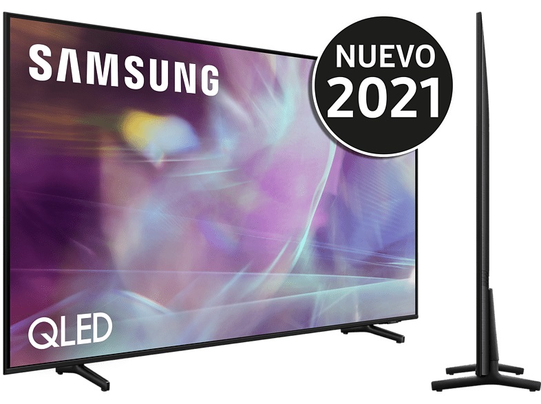 TV QLED 50" - Samsung QE50Q60AAUXXC, UHD 4K, Smart TV, HDR10+, Tizen, Motion Xcelerator, Controllo vocale, Nero