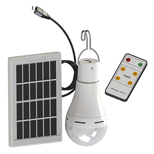 5 modalità 25 lampadine solari COB LED Telecomando USB ricaricabile 9W