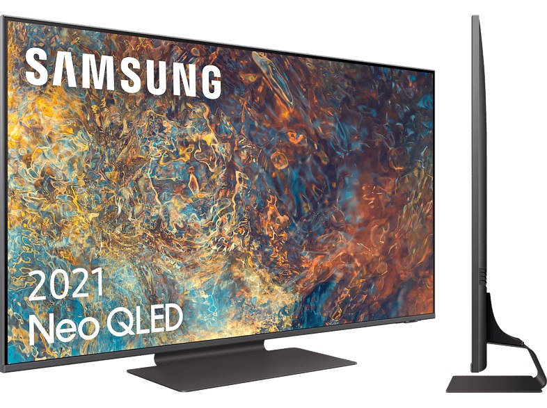 QLED TV 55" - Samsung QE55QN90AATXXC, Neo QLED 4K con AI, UHD 4K, HDR 2000, Smart TV, Bluetooth, HDMI, Nero