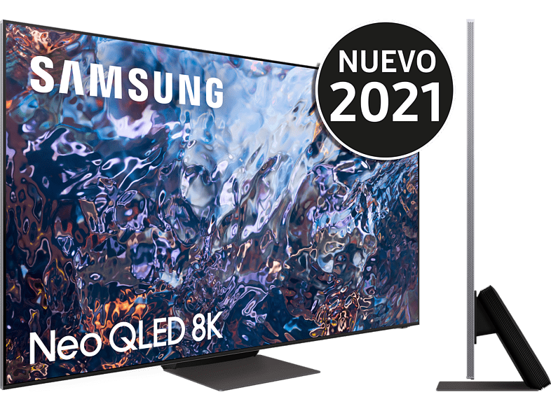 TV QLED da 65" - Samsung QE65QN750ATXXC, UHD 8K, Processore Neo QLED 8K Lite, Smart TV, DVB-T2 (H.265), Nero/Argento