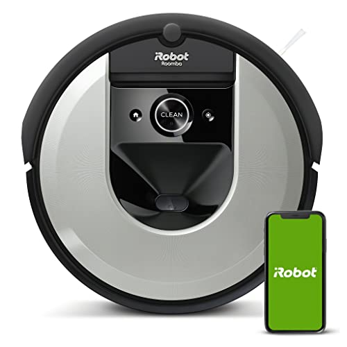iRobot Roomba i7156 Robot aspirapolvere Wi-Fi - Spazzole in gomma multisuperficie - Mappa e si adatta alla casa - Riconosce gli oggetti - Suggerimenti personalizzati - Compatibile con assistente vocale - Coordinamento dell'impronta