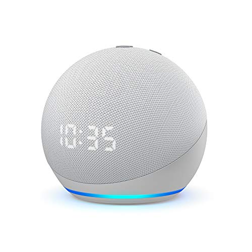 Echo Dot (4a generazione) |  Altoparlante intelligente con orologio e Alexa |  bianco