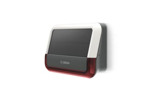 Bosch Smart Home Outdoor Siren, un sistema di allarme wireless con Pannello Solare, ti avviserà tramite notifiche, Bianco