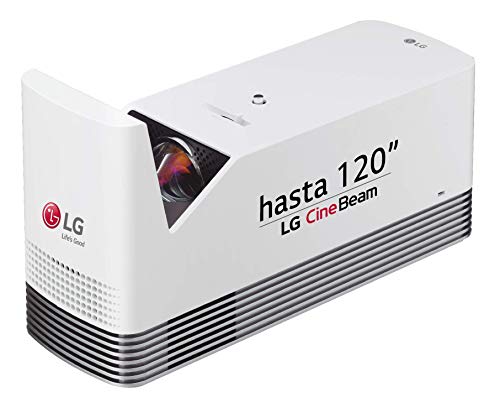 LG HF85LSR, Proiettore a focale corta (1920 x 1080 fino a 120", Sorgente laser, 150.000:1, Audio, Mini Jack 3,5 mm, LAN RJ45, Smart Share, Miracast), Bluetooth, HDMI, USB, FHD 1500 Lumen UST, Bianco