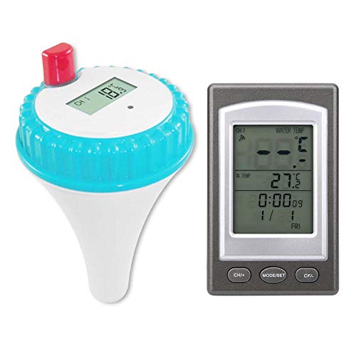 Termometro per piscina - Termometro per piscina galleggiante digitale wireless, misuratore della temperatura dell'acqua della piscina, per vasca da bagno SPA per piscina