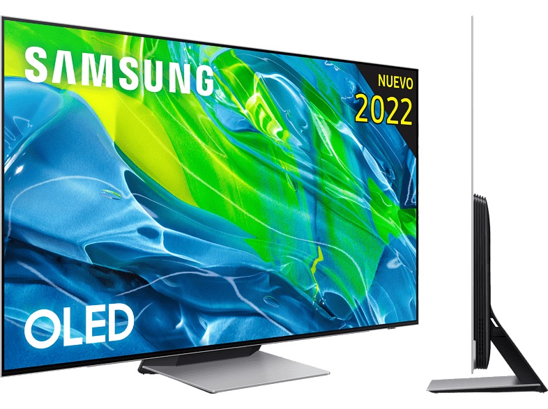 TV OLED da 65" - Samsung QE65S95BATXXC, Processore 4K UHD, 4K Quantum con AI, Smart TV, DVB-T2 (H.265), Argento