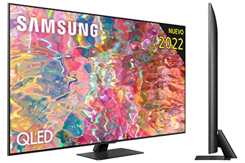 Samsung TV QLED 4K 2022 55Q80B - Smart TV 55" con risoluzione 4K, Full Array diretto, Quantum HDR 1500, Dolby Atmos 60 W, processore QLED 4K e Motion Xcelerator Turbo+.