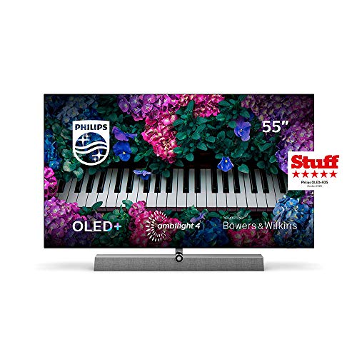 Philips Ambilight TV 55OLED935/12 TV OLED 55 pollici con audio di Bowers &  Wilkins (motore P5 con AI, 4K UHD, Dolby Vision∙Atmos, Android TV, HDR 10+, controllo vocale) [Modelo de 2020/2021]