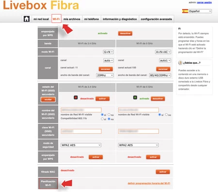 Fibra Livebox