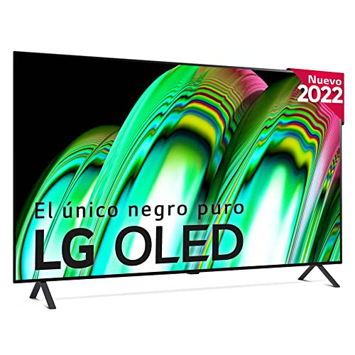 LG OLED55A26LA TV - Smart TV webOS22 55 pollici (139 cm) 4K OLED, processore intelligente Great Power 4K a7 Gen 5 IA, formati compatibili HDR, HDR Dolby Vision e Dolby Atmos, TV per giochi