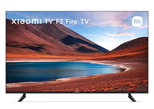 Xiaomi F2 43" Smart TV Fire TV 108 cm, 4K Ultra HD, HDR10, Alluminio Frameless, Airplay, Prime Video, Netflix, Controllo vocale Alexa, HDMI 2.1, Bluetooth, USB, Triple Tuner, 2022, Nero