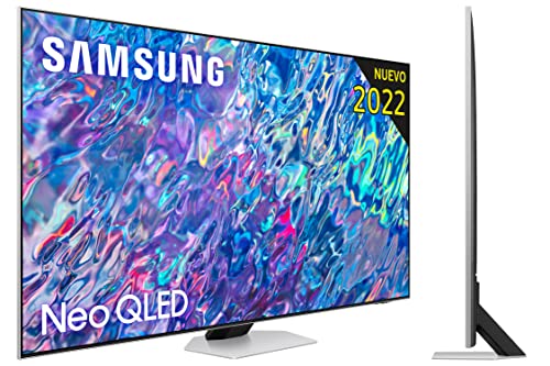 Samsung Smart TV Neo QLED 4K 2022 55QN85B - 55" con risoluzione 4K, tecnologia Quantum Matrix, processore Neo QLED 4K con intelligenza artificiale, Quantum HDR 1500, Dolby Atmos 60W e Alexa integrato