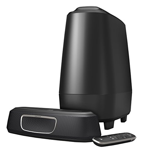 Polk Audio MagniFi Mini - Soundbar e subwoofer wireless, con Google Assistant, Bluetooth, nero