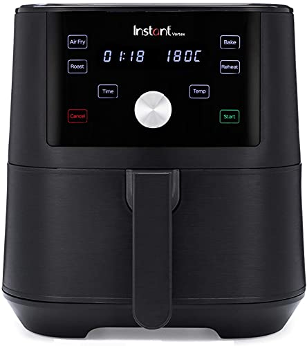 Instant Pot Vortex 4 in 1 Friggitrice ad aria digitale antiaderente con timer e funzione forno e scaldavivande, 1.700 W - 5,7 L