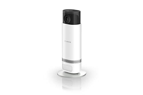 Telecamera per interni Bosch Smart Home Eyes II, telecamera di sorveglianza WiFi per interni, compatibile con Amazon Alexa