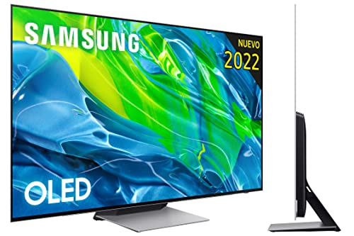 SAMSUNG OLED TV 55S95 2022 - Smart TV da 55", tecnologia Quantum HDR 1500 OLED, processore Quantum 4K con intelligenza artificiale, 60W 60W con Dolby Atmos®, display antiriflesso e Alexa integrata