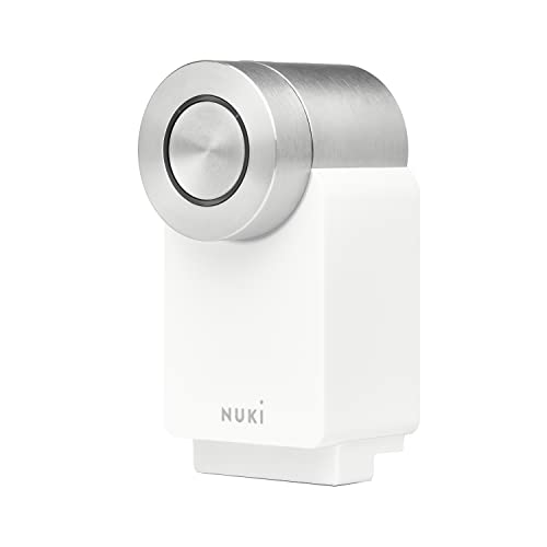 NUKi Smart Lock 3.0 Pro, Smart Lock con modulo Wi-Fi, serratura elettronica con batteria, serratura digitale automatica, bianco