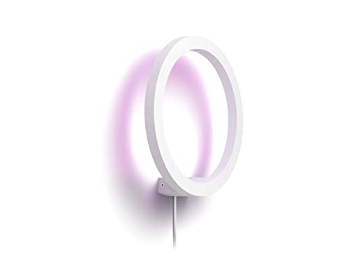 Philips Hue – Smart Lamp, Hue Sana, applique LED intelligente, luce bianca e colorata, compatibile con Alexa e Google Home, colore bianco