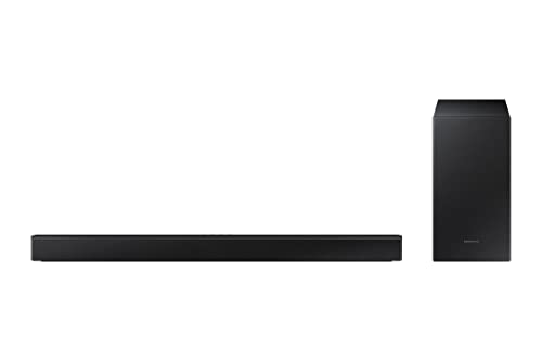 Soundbar Samsung HW-B430 - Subwoofer wireless incluso, Dolby Digital 2.1, accensione Bluetooth 4.2, modalità gioco e un telecomando