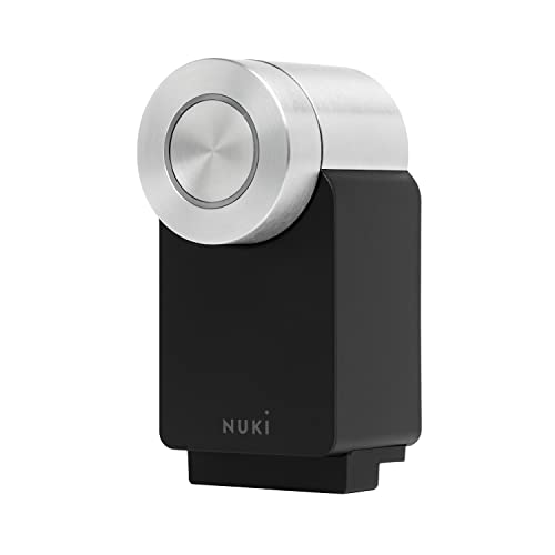 Nuki Smart Lock 3.0 Pro, serratura intelligente con modulo Wi-Fi, serratura elettronica con batteria Power Pack, serratura digitale automatica, nero